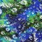 Blue-Multi Poly Stretch Abstract Print ITY Jersey Knit Fabric By the Yard